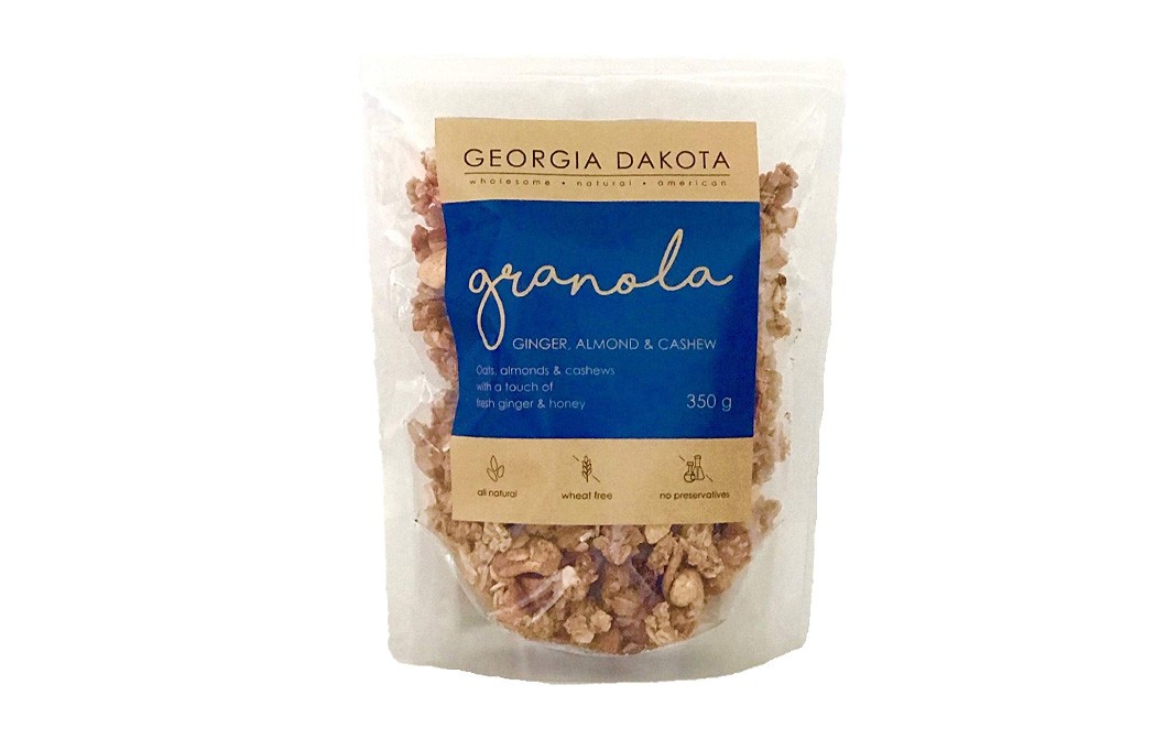 Georgia Dakota Granola - Ginger, Almond & Cashew    Pack  350 grams